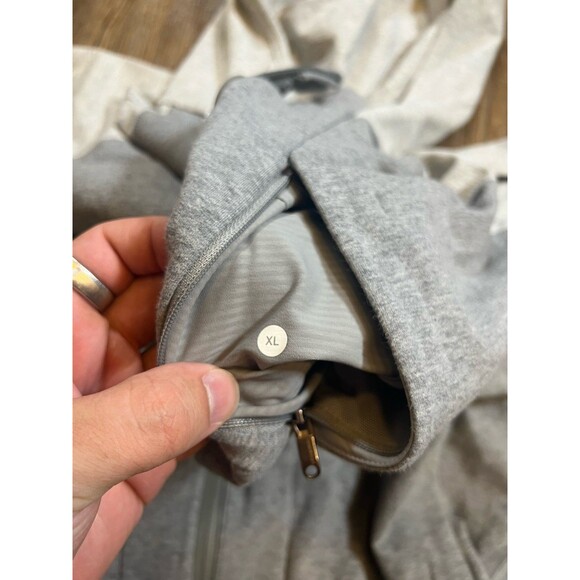 Lululemon Hoodie Mens XL Gray Full Zip Pullover Sweater Long Sleeve Outdoors - Picture 6 of 12